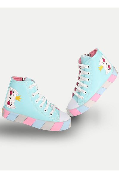 Casabony Cat Princess Blue Girls tornacipő