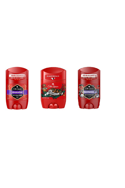 Old Spice Deodorant Ferah Kokular 3'lü Fırsat Set (Rockstar-Bearglove-Nighpanter) 3 Adet 50 Ml
