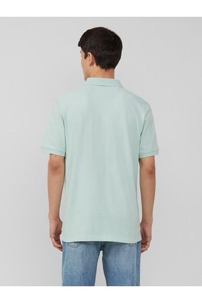 s.Oliver Men's Polo Shirt, Regular Fit Cotton, Mint Green, L