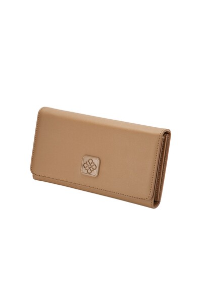 BATA Textured Tri-fold Wallet Beige