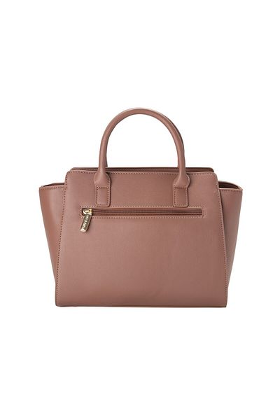 BATA Textured Top Handle Bag Pink
