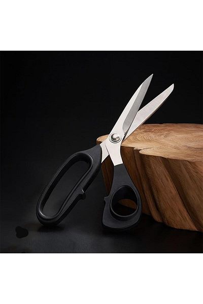 FDMSTAR 8 Inch (20cm) Plastic Handle Professional Stainless Steel Tailor Scissors 5000 Series