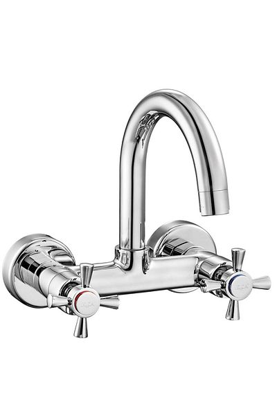 Eca Quadrille Applique Wall to Sink Kitchen Faucet 102107087