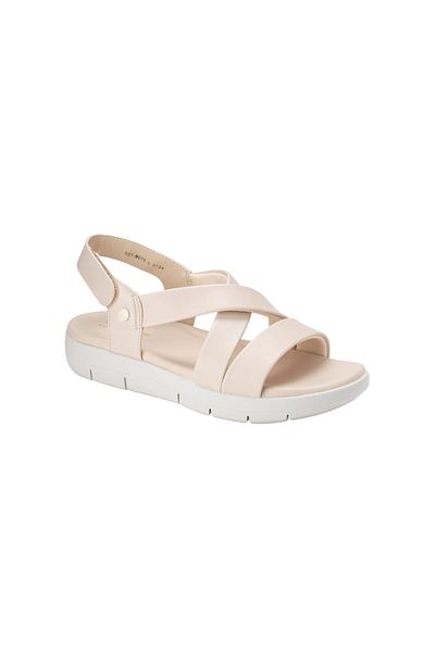 BATA Casual Women Ankle Strap Sandals Beige