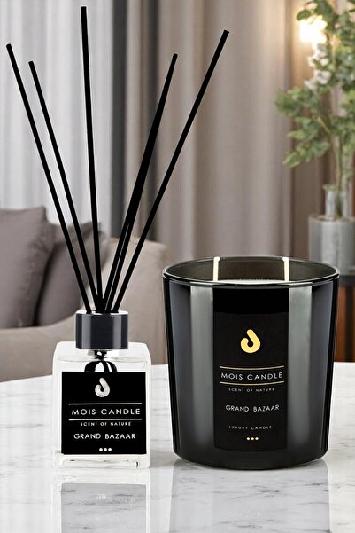 Mois Candle Grand Bazaar Kokulu Mum ve Bambu Çubuklu Oda Kokusu Seti – Bahara...