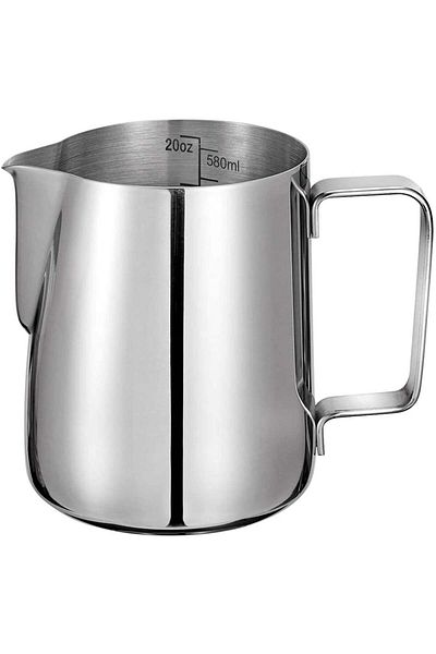 Quasar & Co. Milk Frothing Mug ®, For Milk/Cappuccino, Barista Mug, 600 Ml, H11 Cm