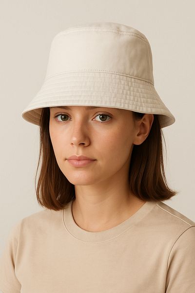 NO BRAND Unisex Beige Bucket Hat – Lightweight & Breathable Fabric