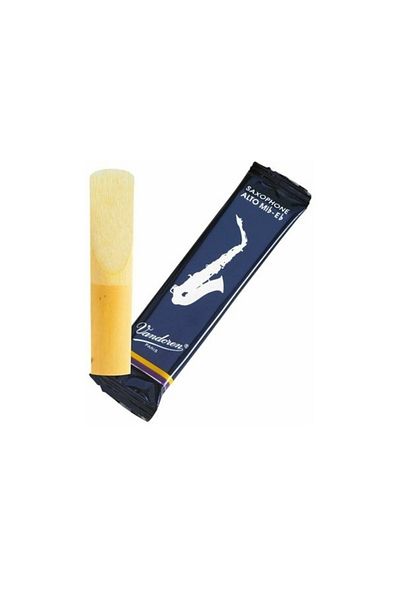 Vandoren Set of 5 Alto Saxophone Reeds, Vandoren, Classic, Blue, 2.5