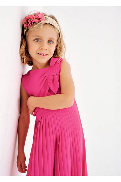 MAYORAL Girl's Bow Jumpsuit Pink 3872