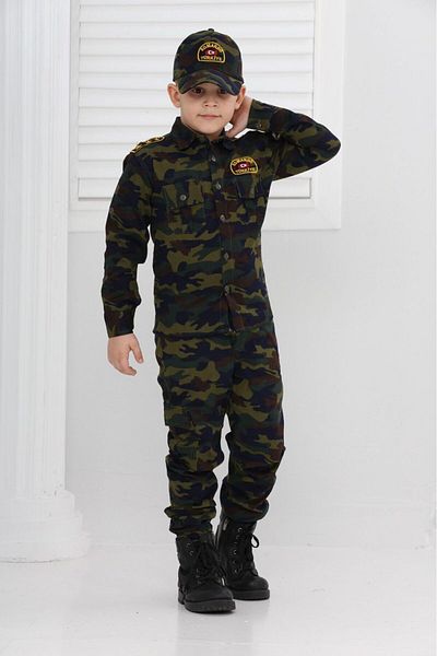 redbug kids Unisex Children's Green Soldier Outfit Costume