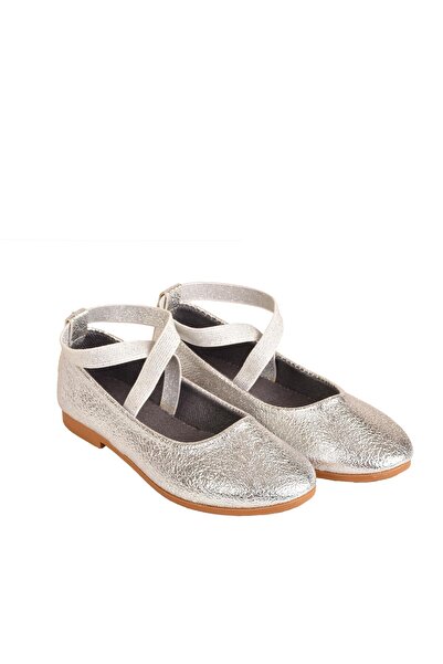 minibonito Kız Çocuk Gümüş Bilekten Dolamalı Babet