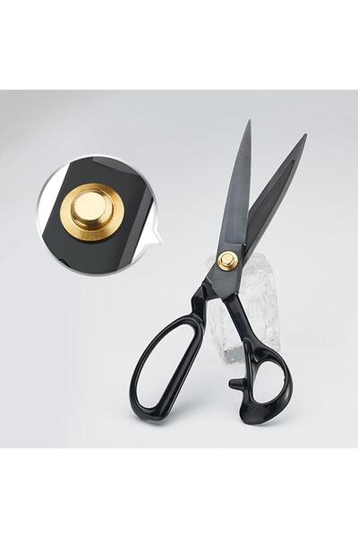 FDMSTAR 11 Inch (27.5CM) Black Handle Professional Stainless Steel Tailor Scissors