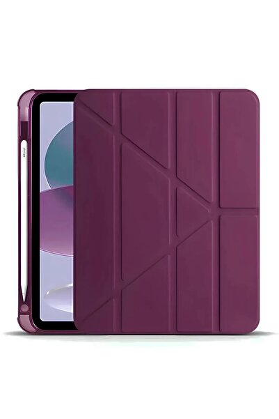 Nezih Case Samsung Galaxy Tab A9 X110 8.7 Inç Uyumlu Kalem Bölümlü Standlı Uyku Modlu Akıllı Kılıf