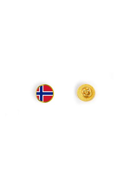 Arhi Design Round pin badge, Norway flag, 2 pieces
