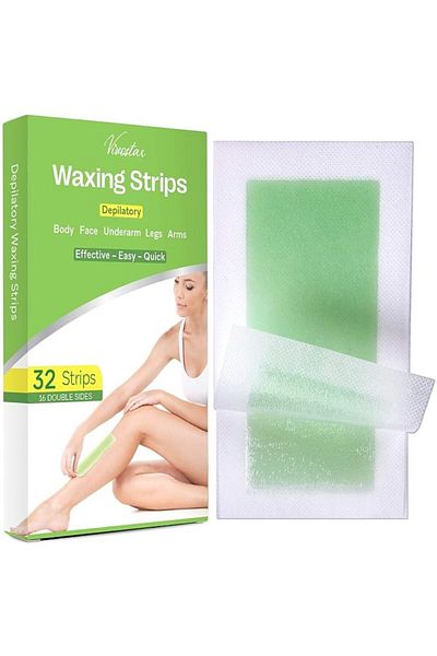 Evde Ağda Waxing Kit for Arms and Legs, Waxing Strips for Sensitive Skin, Waxing Strips Set for Women