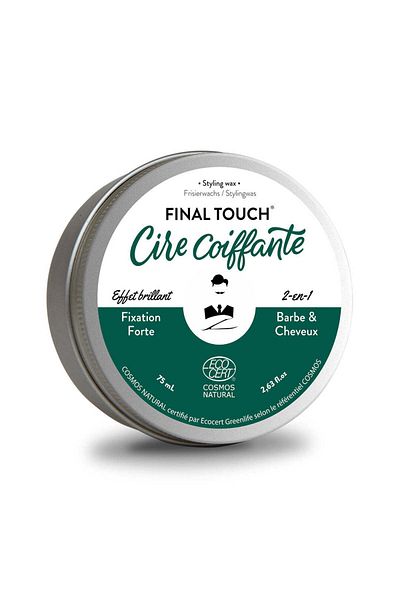 Monsieur Barbier FINAL TOUCH, 2-in-1 styling wax for beard and hair, glossy effect, Monsieur Barbier, 75 ml