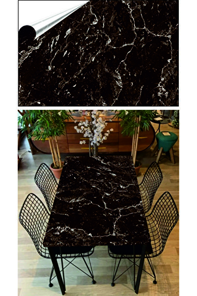 Baskı Madeni Doğal Taş Görünümlü Yapışkanlı Yer, Tezgah Arası, Masa, Duvar Ka...