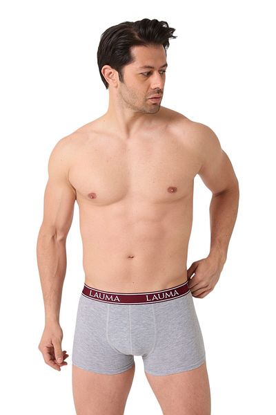 LAUMA Ανδρικό Boxer 6 Πακ |   Μαύρο & Γκρι |   95% Βαμβάκι 5% Ελαστάνη |   Άνετη εφαρμογή