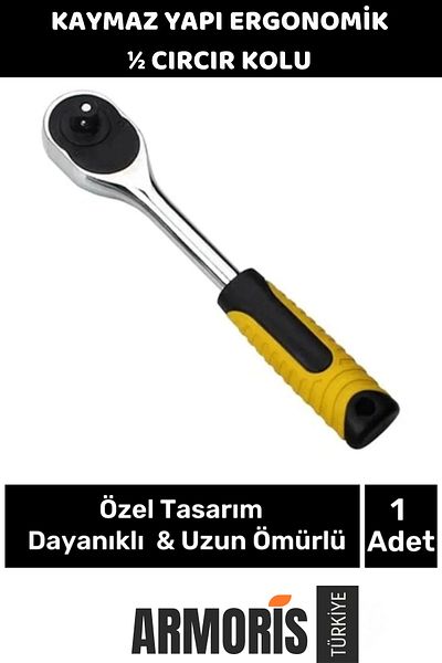 Armoris New Season Adjustable Durable Anti-Rust Protection Ergonomic Anti-Slip Structure 1/2 Ratchet Handle