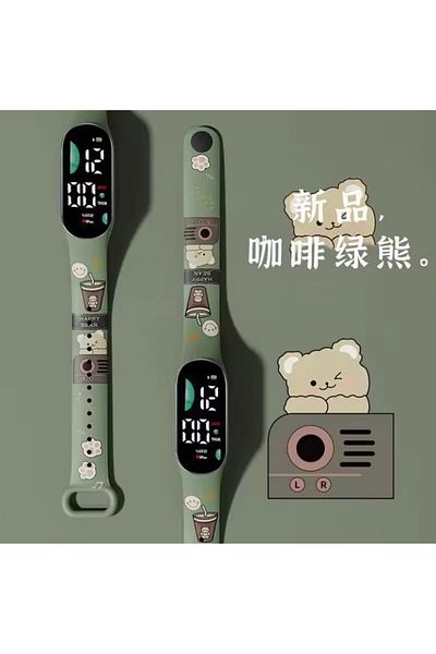 synshop Kawaii Teddy Bear Cute Cute Bear Teddy Bear Digital Led Children and Adult Kol Saat Birthday Gift