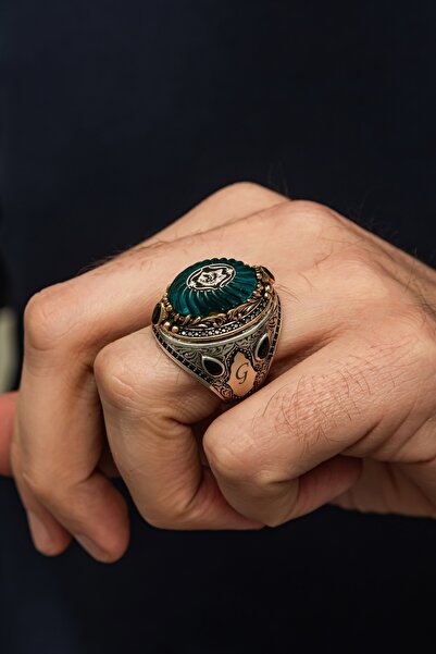 ALYANSEVİM Fetih Koleksiyonumuzdan Kurt Başı Desenli 925 Ayar Erkek Gümüş Yüzük