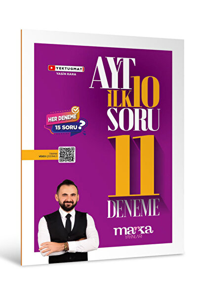 Marka Yayınları Yektuğmat AYT Matematik İlk 10 Soru Konularından Oluşan 11 Deneme Marka Yayınları