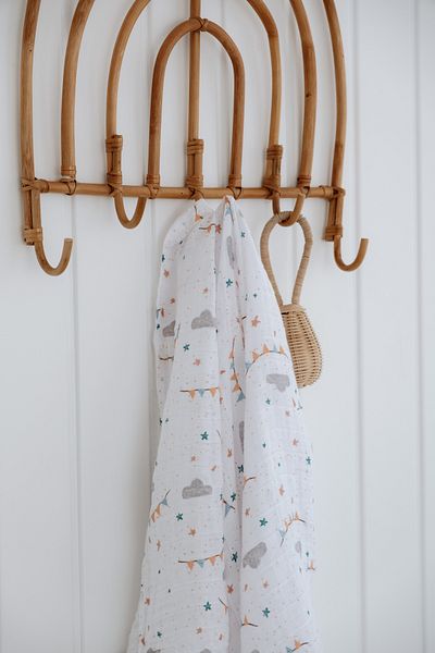 Messido 100X110 cm 100% Cotton Muslin Blanket - Soft and Breathable Baby Blanket