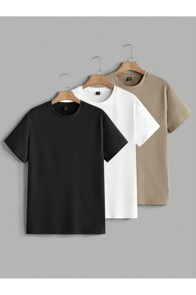 PAVRO Tricou unisex Pavro cu croială confortabilă, de culoare uni, în mai mul...