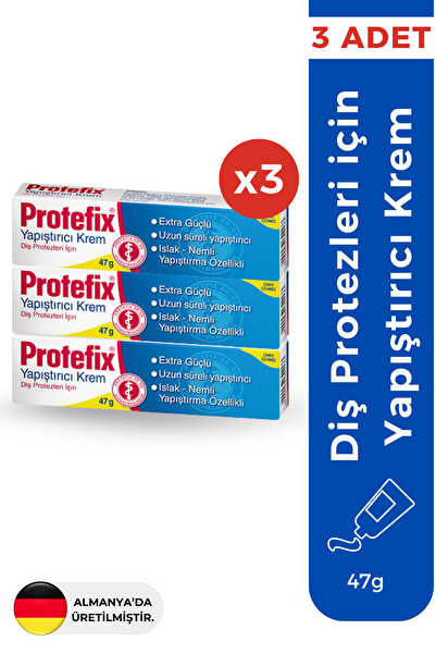 Protefix Diş Protezi Yapıştırıcı Krem 47 gr (3 ADET)