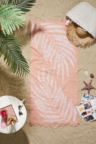 Özdilek Özdilek Summer Leaf & Stripe 2-pack Πετσέτα θαλάσσης 70x150 cm