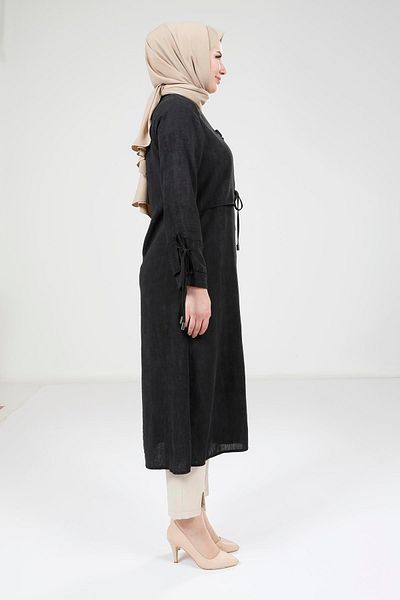 Beyza Black Wear with Knot Detail 9194
