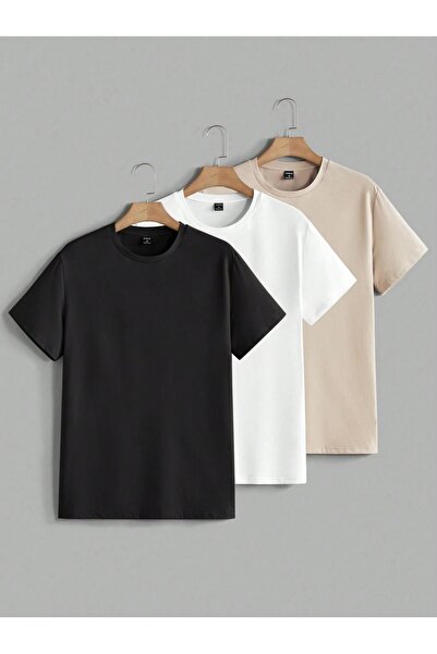 PAVRO Tricou unisex Pavro cu croială confortabilă, de culoare uni, în mai mul...