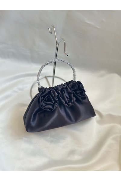 posst bag Satin Rose Portfolio Evening Dress Handbag
