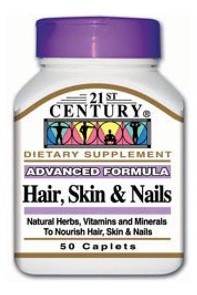 21st Century Hair Skin Nails Caplets 50s