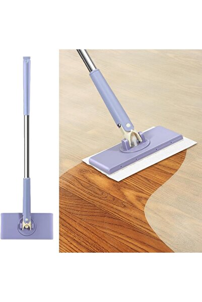 GÜL TEMİZLİK Sihirli Kıskaçlı 360° Döner Mop – Islak Mendil & Bezle Uyumlu, B...