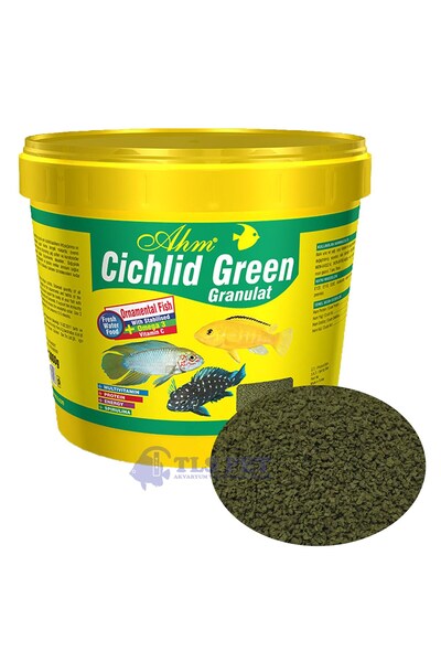 Ahm Cichlid Green Granulat - Ciklet Granül Balık Yemi 250 gr (Açık)
