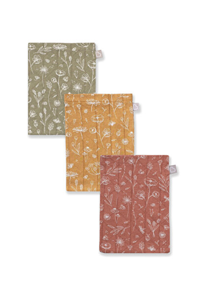 Boumini Bebek 3'lü Bahar Çiçekli Kese Renkli