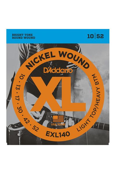 Daddario D'Addario Exl140 Nickel Wound Light Top/Heavy Bottom 010-052 Electric Guitar String