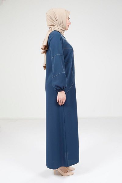 Beyza Indigo Ferace με τσέπη με λεπτομέρεια γραμμής 9324