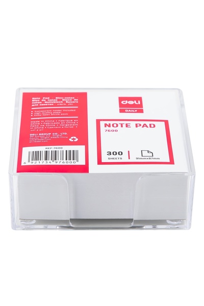 Deli Cub de rezervă pentru notițe adezive 91x87mm, 300 de coli, cu suport Deli