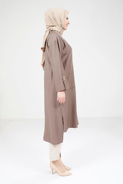 Beyza Snap Fastener Mink Wear 9239
