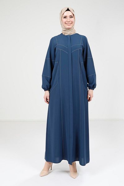 Beyza Indigo Ferace με τσέπη με λεπτομέρεια γραμμής 9324