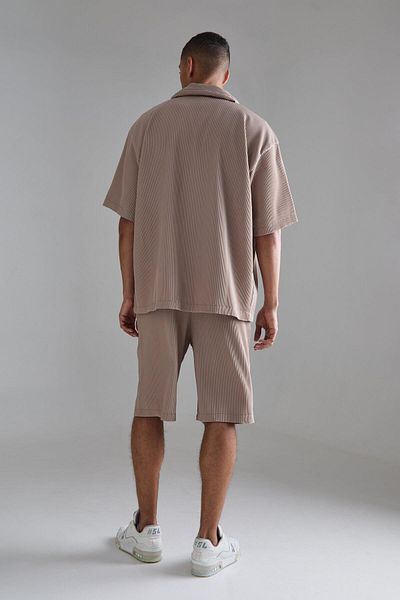 NEWLAKER Oversize Premium Κοντομάνικο Οθωμανικό Πουκάμισο