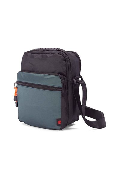Benzi Geantă de umăr Benzi BZ 5767, 18x14x7 cm, poliester, 5 compartimente, utilizare zilnică/călătorii, negru/verde