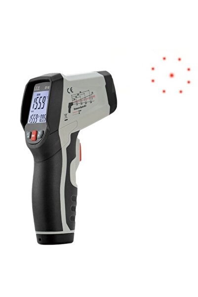 Genel Markalar Cem Dt835 Dairesel Lazer Işıklı Termometre 800°c