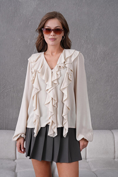 Park Karon Довгорукавна літня ткана блуза