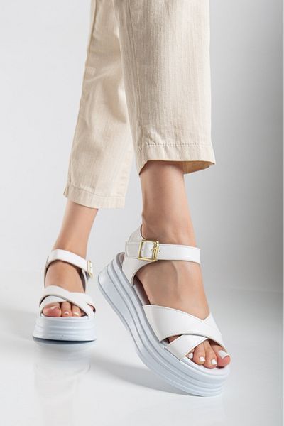 DADWOLF Simple Flat Platform Wedge Sandals