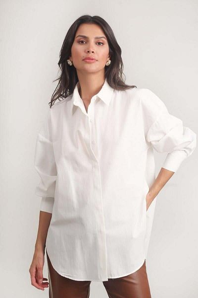 Spazio Antonina Oversize Shirt Ecru
