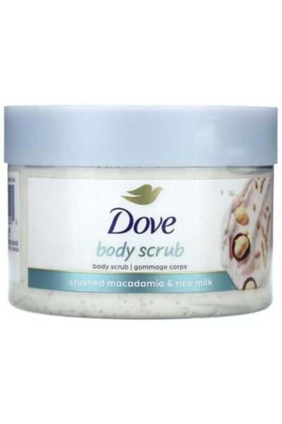 Dove Exfoliating Scrub with Macadamia Powder and Rice Milk, 298g