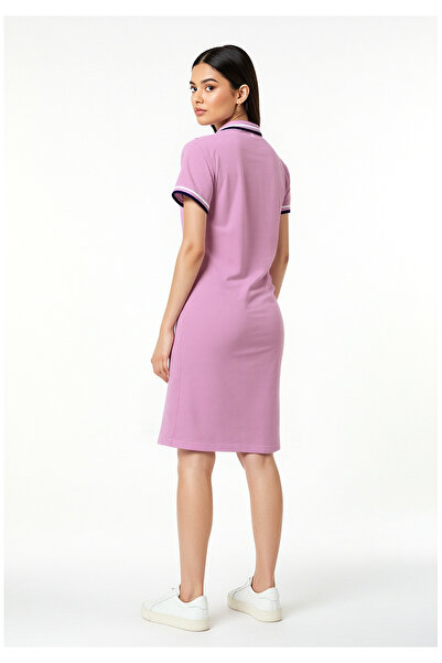 Nautica Short Sleeve Premium Cotton Knee Length Dress